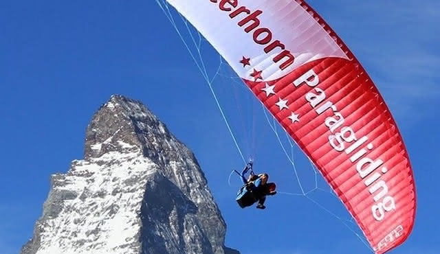 Matterhorn Tandem Paragliding Flight in Zermatt