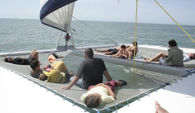 Morning sailing cruise on a catamaran from La Rochelle