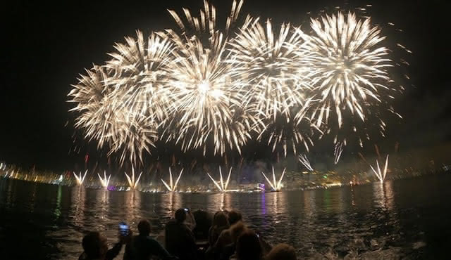 Fireworks at Sea — Cannes