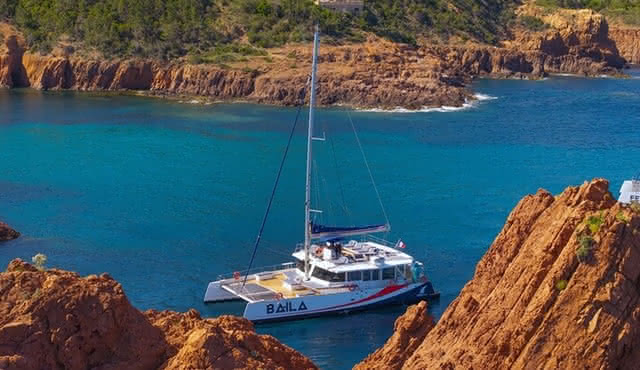 Brunch at sea in Catamaran in the Esterel Saint Raphael