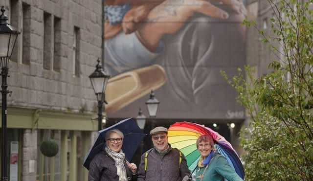 Tour privato dell'arte di strada di Aberdeen