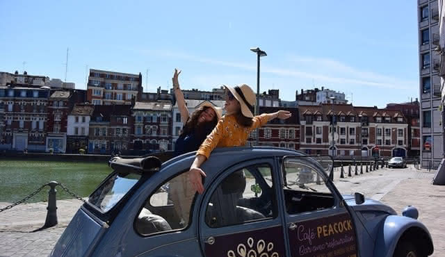 Lille Tour by Vintage Car with Private Driver