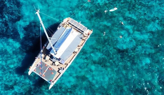 Brunch en el mar en un maxi catamarán Giens Porquerolles Hyères