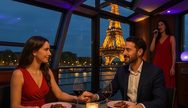 NOVITÀ — Crociera con cena sul fiume Senna con Rooftop e Live Singer