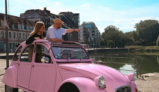 Tour convertible Lille 2CV con degustaciones