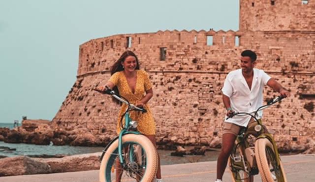 Rhodes Small‐Group Retro E‐Bike Tour