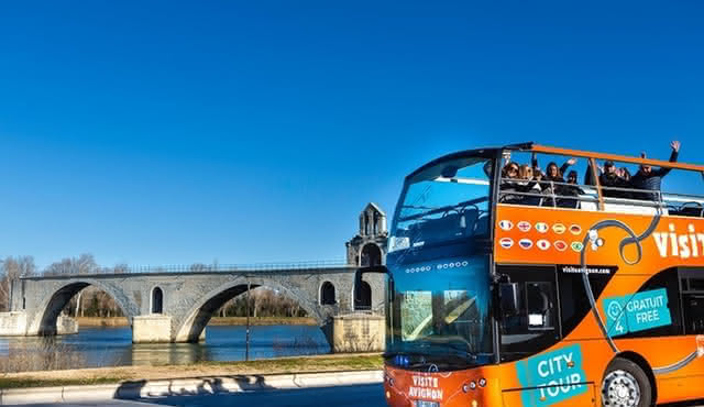Visit Avignon and Villeneuve lez Avignon aboard a Double‐Decker Bus