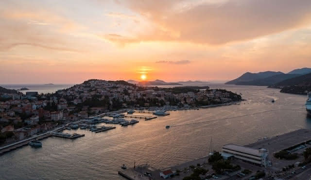 Golden hour sunset cruise from Dubrovnik
