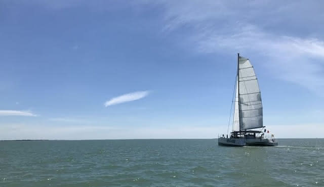 Fort boyard sailing cruise on a catamaran from La Rochelle