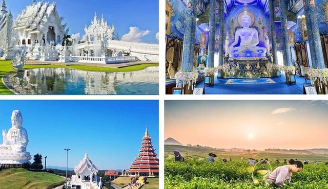 Chaing Rai White Temple e Blue Temple da Chiang Mai