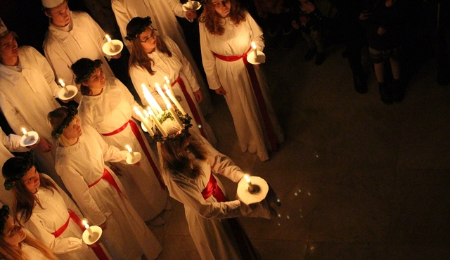 Lucia, the Swedish Queen of Light at Berliner Dom